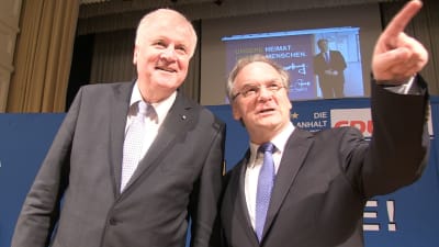 Horst Seehofer och Reiner Haseloff