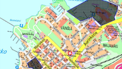 Områden där man inte får skjuta nyårsraker