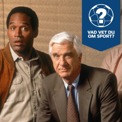 O.J. Simpson, Leslie Nielsen och George Kennedy i filmen Den nakna pistolen 2 1/2.