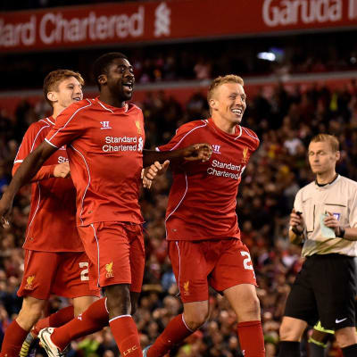 Liverpool firar avancemanget.
