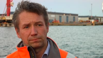 Björn Peltonen, teknisk chef i Hangö hamn.