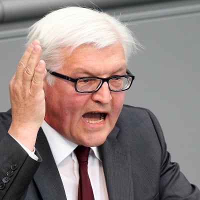 Oppositionsledaren Steinmeier är missnöjd med Merkels inställning.