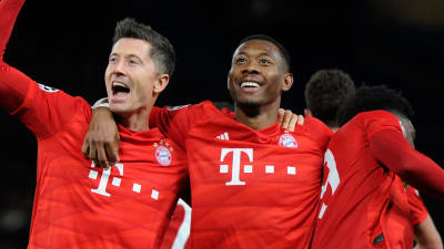 Bayern München firar mål.
