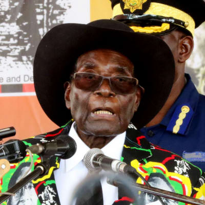 Zimbabwen presidentti Robert Mugabe 25. helmikuuta 2017.