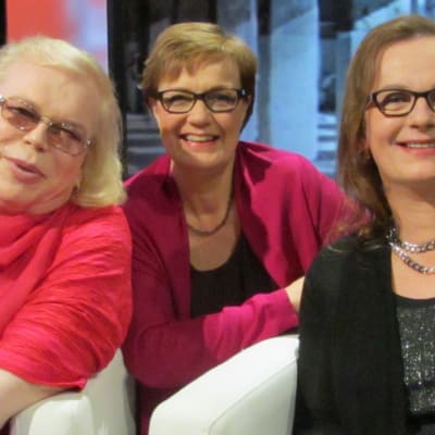 Maritta Pulkkinen (vas,), Hilla Blomberg, Vera Maria Räsänen