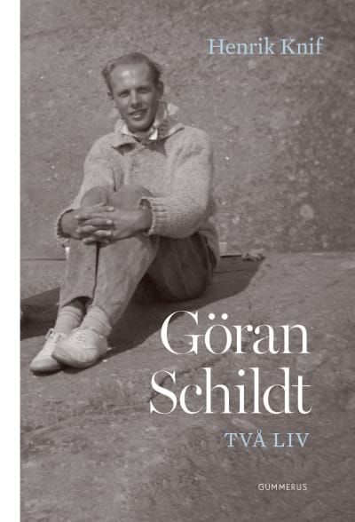 Pärmen till Henrik Knifs biografi över Göran Schildt.