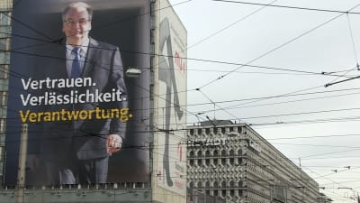 Haseloff i centrum av Magdeburg