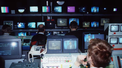 Tv-nyheternas kontrollrum