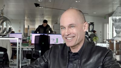 En leende Bertrand Piccard.