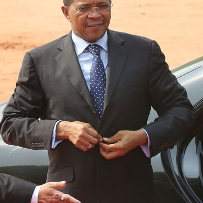 Tanzanias president Jakaya Kikwete på besök i Indien.