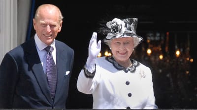 Prins Philip och drottning Elizabeth.