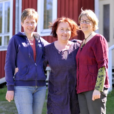 Maria Schauman, Sanna Sund och Ulrika Westergård-Denward