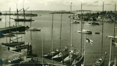 Vy från HSF paviljongen sommaren 1939
