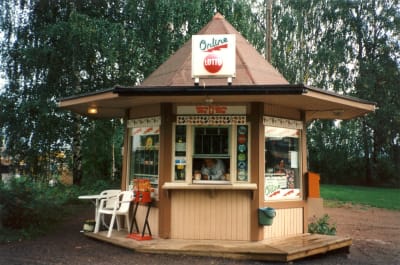 Den gamla kiosken på 1980-talet