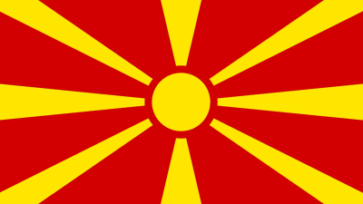 Makedoniens flagga.
