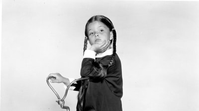 Lisa Loring som karaktären Wednesday Addams.