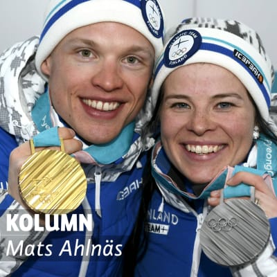 Iivo Niskanen och Krista Pärmäkoski, OS 2018.