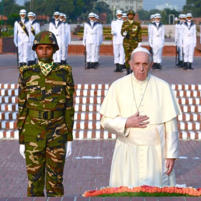 Påven Franciskus i Bangladesh.