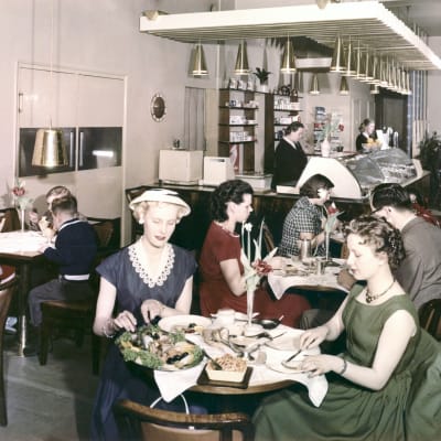 Café Primula i Helsingfors, 1950-tal