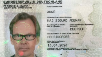 Kaj Arnös tyska identiteteskort