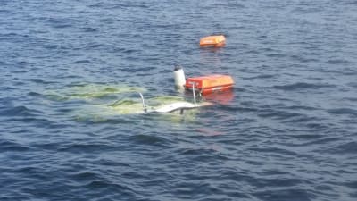 M/s Mässkär sjunker utanför Ådön i Jakobstad.