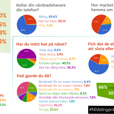 Infografik över enkätsvar