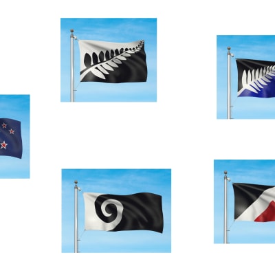 Förslag till ny flagga för Nya Zeeland.