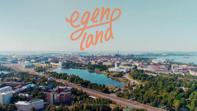 Bild på Helsingfors från luften