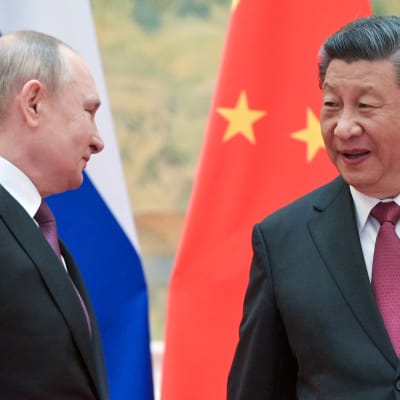 Rysslands president Vladimir Putin och Kinas president Xi Jinping