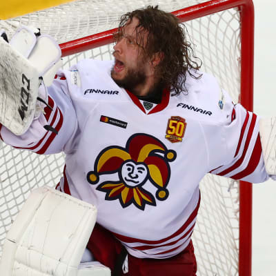 Karri Rämö storspelade i Jokeritmålet i KHL-slutspelet våren 2018.