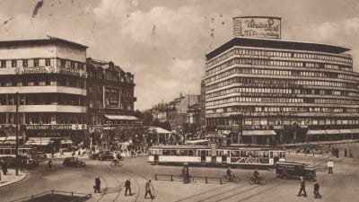 Potsdamer Platz i Berlin på trettiotalet