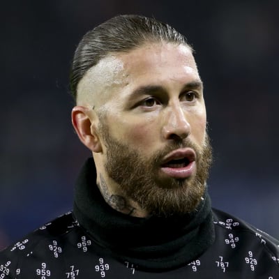 Sergio Ramos PSG:n ottelussa syksyllä 2021.