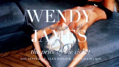 Wendy James, signerat omslag till skivan The Price Of The Ticket.