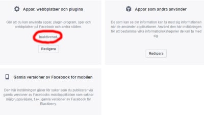 Facebook-inställningar.