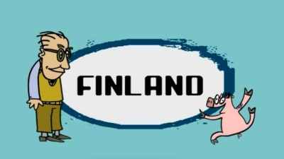 Professor Stranglöv och Grisen ur programmet Grymt härligt i Finland.
