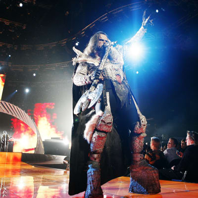 Lordi uppträder i Hartwall Arenan 2007.