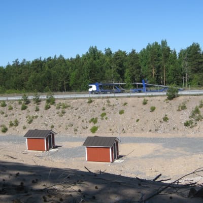 Pupmstationer i Hangö där man testar konstgjort grundvatten.