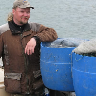 Bo-Erik Rosin är yrkesfiskare på Nagu Aspholm