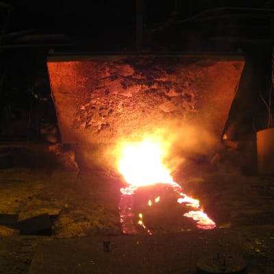 Masugnen i Ovakos fabrik i Koverhar