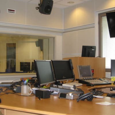 Radio Vega Västnylands studio i Ekenäs.