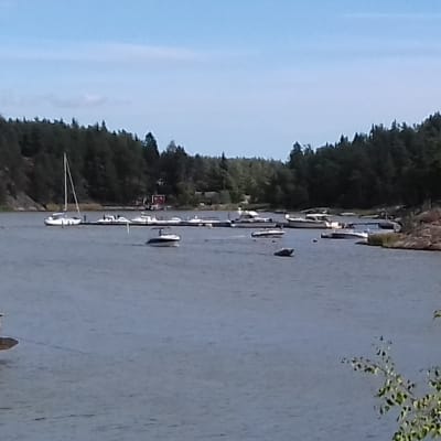 Hamnen i Barösund i Ingå.