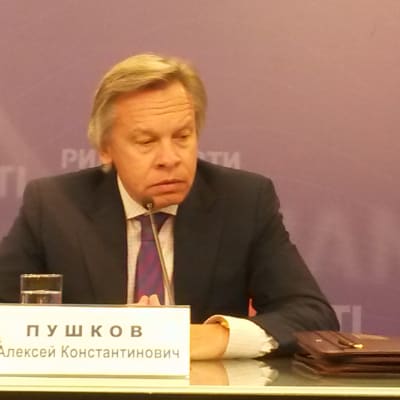 Aleksej Pusjkov, ordföranden för dumans utrikeskommitté