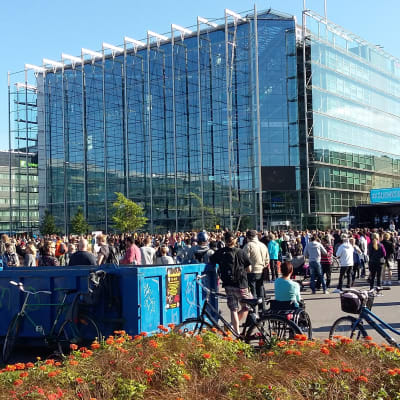 Europe Says Welcome på Medborgarplatsen i Helsingfors 12.9.2015.