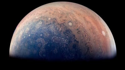 Planeten Jupiters sydpol.
