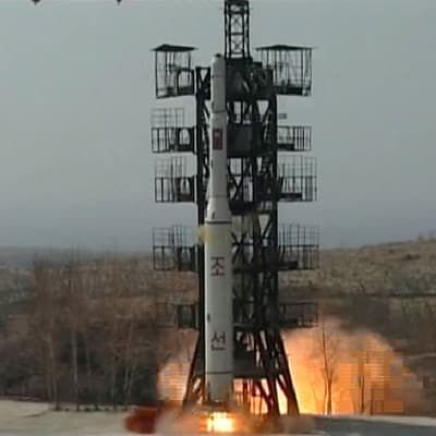 Nordkorea sade sig ha skjutit upp en satellit den 9 april 2009.