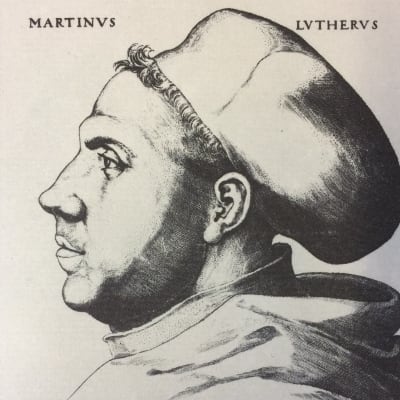 Lucas Cranach den äldre: Martin Luther med doktorshatt