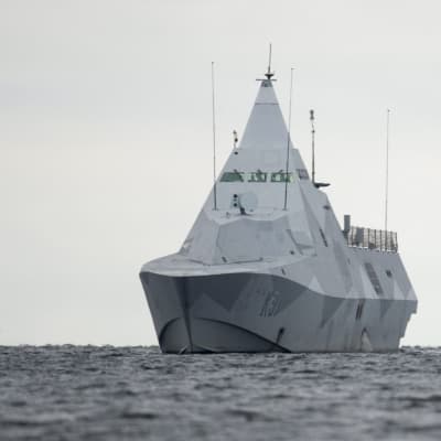 Svensk HMS Visby-korvett.