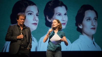 Kjell Westö och Mikaela Hasán.