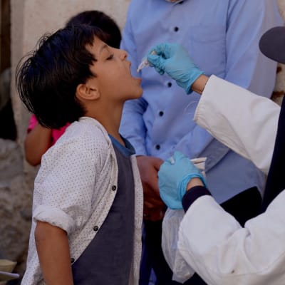 Vaccinationskampanj för att förhindra kolera i Jemen.