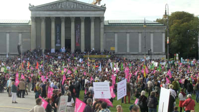 Demonstrationen lockade 20 000 deltagare. 